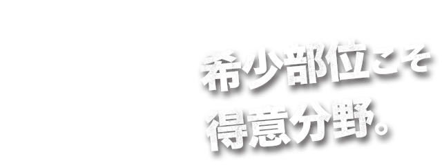 希少部位こそ得意分野